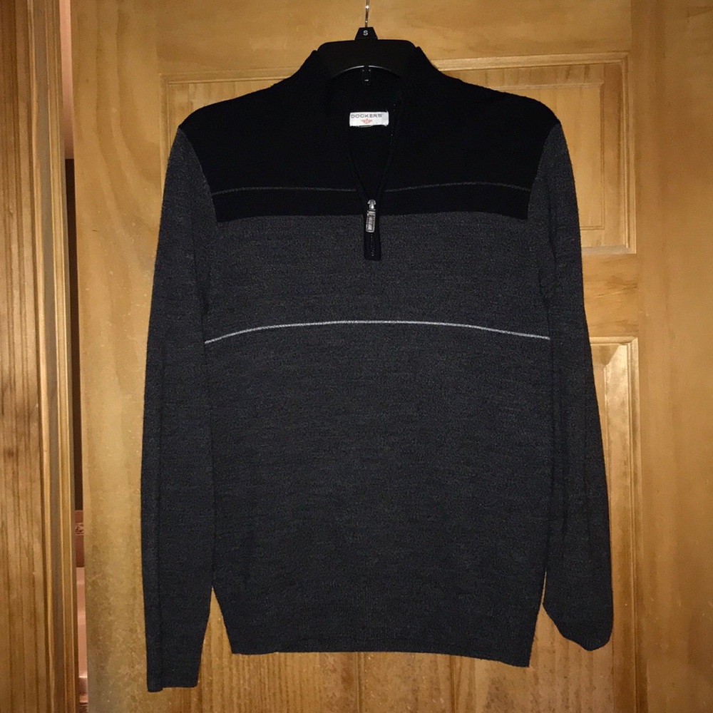 Sweater size unknown. Would say small/medium.